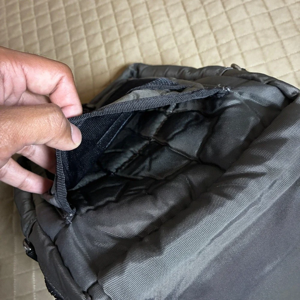 Canon‎ PowerShot Camera Bag Charcoal Gray Nylon Crossbody Shoulder Tech Case